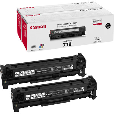 Product Toner Canon 1x2 718 BK VP base image