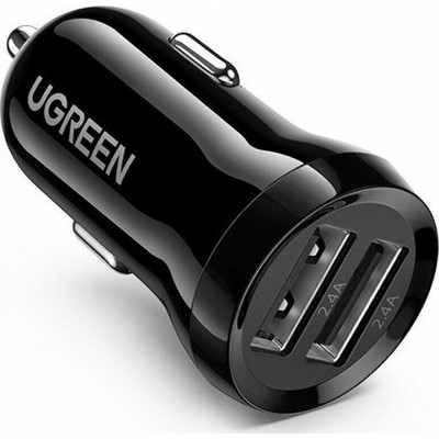 Product Φορτιστής Αυτοκινήτου Ugreen Dual USB-A 24W Black base image