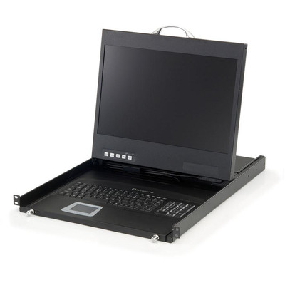 Product KVM Switch LevelOne 8901 19" WIDESCREEN LCD RACK CONSOLE base image