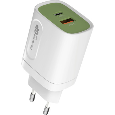 Product Φορτιστής Πρίζας GP 20W USB-A & USB-C incl. Adapter for EU,CN and UK base image