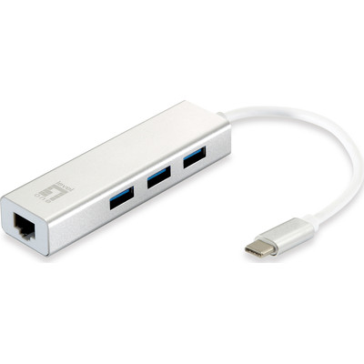 Product USB Hub Level One USB-0504 Gigabit USB-C Network Adapter base image