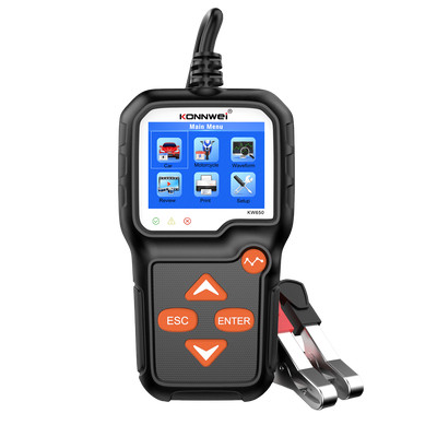 Product Ψηφιακός Ελεγκτής Μπαταριών Konnwei Auto/Moto με Κροκοδειλάκια 6V/12V KW650 base image