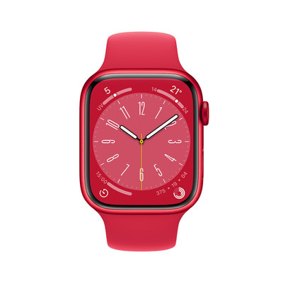 Product Smartwatch Apple Watch 8 GPS 41mm Alu RED Sport Band base image