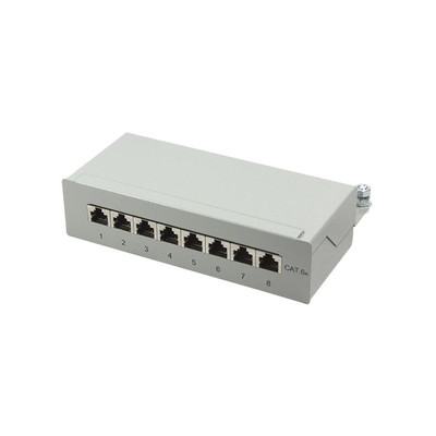 Product Patch Panel Logilink Cat.6A table/wall 8-port, gray base image