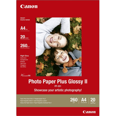 Product Φωτογραφικό Χαρτί Canon Plus Glossy II PP-201 - 20 Φύλλα - A4 - 275 g/m² base image