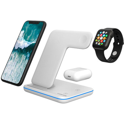 Product Ασύρματος Φορτιστής Canyon Wireless Dock 3in1 QI for Apple 15W white retail base image