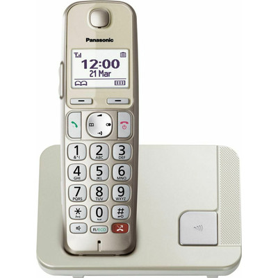 Product Ασύρματο Τηλέφωνο Panasonic KX-TGE250GN champagne base image