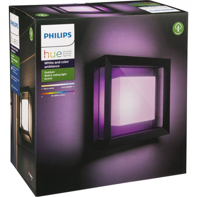 Product Επιτοίχιο Εξωτερικό Φωτιστικό Philips Hue Econic square LED Wall Lamp black base image
