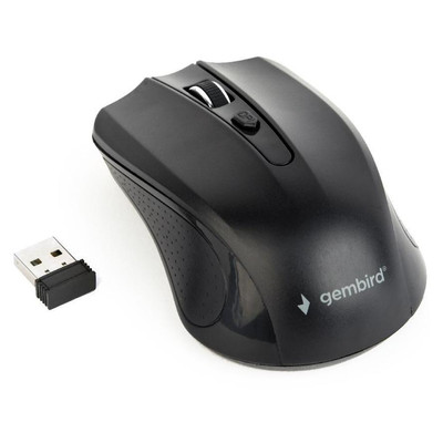 Product Ποντίκι Ασύρματο Gembird OPT 4 buttons inkl.nano USB Black base image