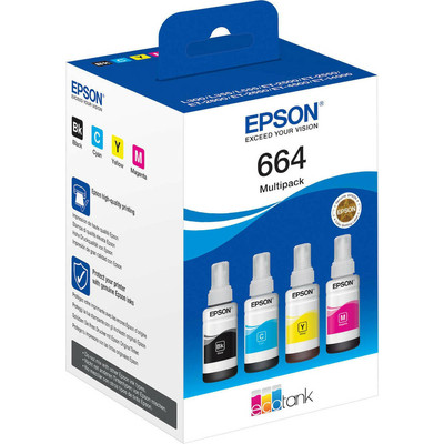 Product Μελάνι Epson EcoTank 4-colour Multipack T 664 T 6646 base image