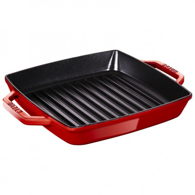 Product Γκριλιέρα Staub Square Grill Pan 28cm cast iron, cherry, induction base image