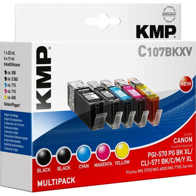 Product Μελάνι συμβατό KMP C107BKXV Multipack for Canon PGI-570/CLI-571 XL base image
