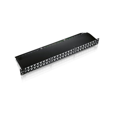 Product Patch Panel Equip 48x RJ45 Cat6 19" 1HE Black Premium base image