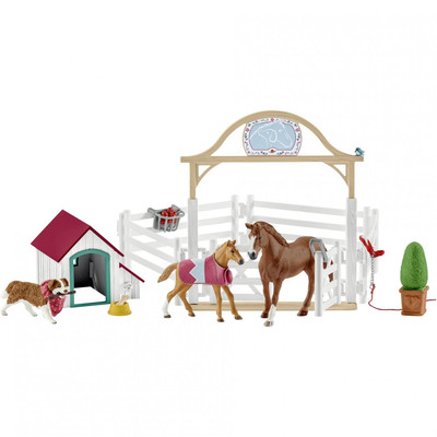 Product Φιγούρα Schleich Horse Club 42458 Hannah's guest horses with Ruby base image