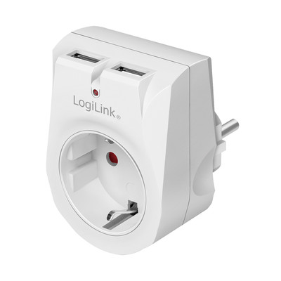 Product Αντάπτορας Ρεύματος Logilink 1x CEE 7/3 + 2x USB-A base image