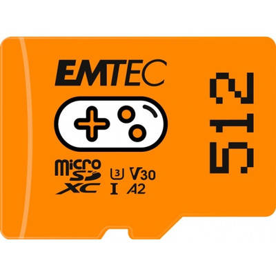 Product Κάρτα Μνήμης MicroSD 512GB Emtec SDXC CL.10 UHS1 U3 V30 A1 Gaming base image