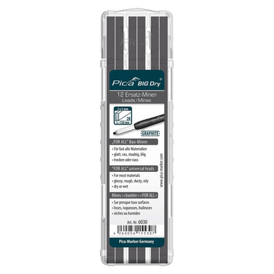 Product Μύτες Μηχανικών Μολυβιών Pica BIG DRY Refills FOR ALL graphite - SB base image
