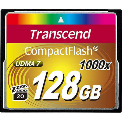 Product Κάρτα Μνήμης CF 128GB Transcend Compact Flash 1000x base image