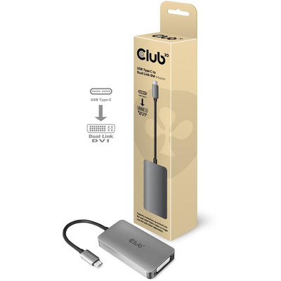 Product Αντάπτορας USB Club3D 3.2 Typ C > DVI-D active male / female base image