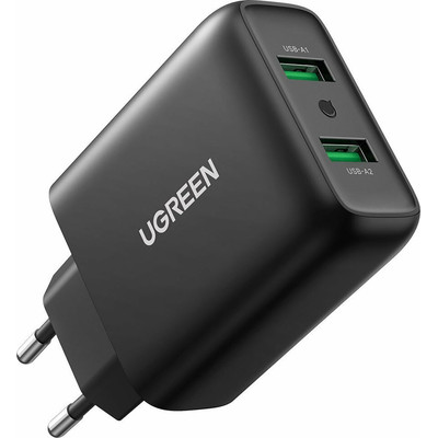 Product Φορτιστής Πρίζας Ugreen Dual USB-A QC 3.0 36W Wall Charger base image