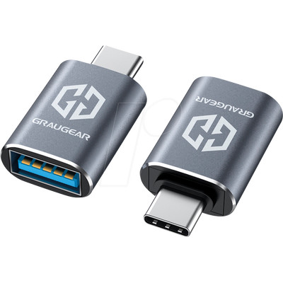 Product Αντάπτορας USB GrauGear USB 3.2 Gen2 Type-A to Type-C βύσμα base image