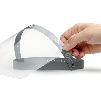 Product Προσωπίδα Προστασίας Durable flip-up face visor grey/transparent base image