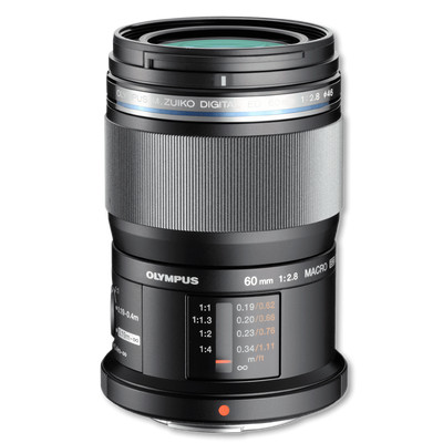 Product Φακός Φωτογραφικών Μηχανών Olympus 60mm 1:2.8 MACRO Black M.ZUIKO DIGITAL (EM-M6028) Micro FT base image