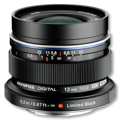 Product Φακός Φωτογραφικών Μηχανών Olympus 12mm 1:2.0 Black M.ZUIKO DIGITAL (EW-M1220) Micro FT base image