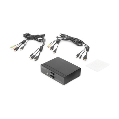 Product KVM Switch DIGITUS 2-Port, Single-Display, 4K, HDMI base image