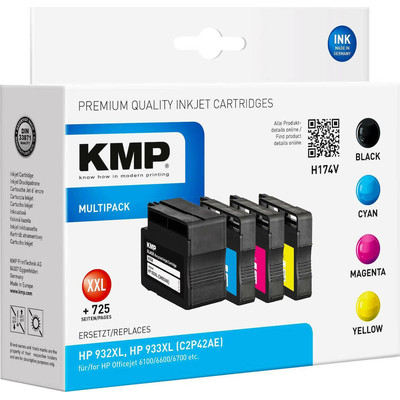 Product Μελάνι συμβατό KMP H174V Multipack BK/C/M/Y for HP C2P42AE 932/933 XL base image