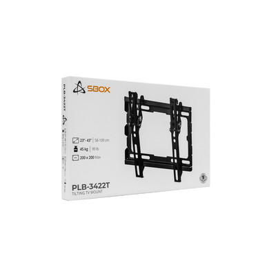 Product Βάση Τηλεόραση Sbox Wall Mount with TILT 23' - 43' VESA 200x200 MAX base image
