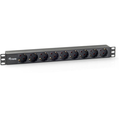 Product Πολύπριζο Equip 19"(1HE)9-fold Schukon,1,8m sw base image
