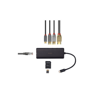 Product Docking Station Lindy USB 3.2 type C Laptop Mini base image