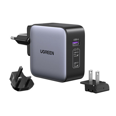 Product Φορτιστής Πρίζας Ugreen USB-A+2*USB-C 65W GaN Travel Fast Charger base image