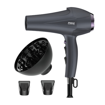 Product Πιστολάκι Μαλλιών Primo PRHD-40458 2400W AC Με λειτουργία ιονισμού Ανθρακί base image