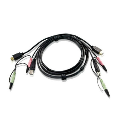 Product Καλώδιο KVM Aten 2L-7D02UH - Video- / USB- / Audio - 1.8 m base image