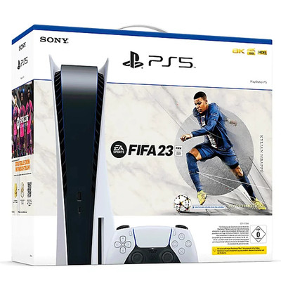 Product Κονσόλα Sony PlayStation 5 Disc Edition FIFA 23 white base image