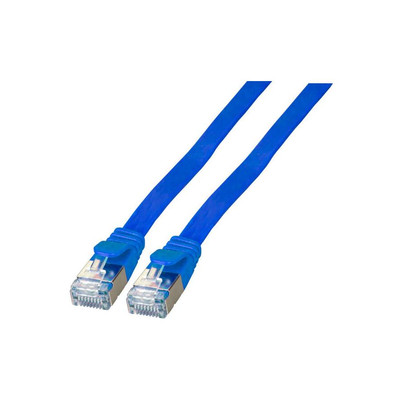 Product Καλώδιο Δικτύου EFB RJ45 FlachU/FTP, Cat.6A, PVC, 0,25m, Blue base image