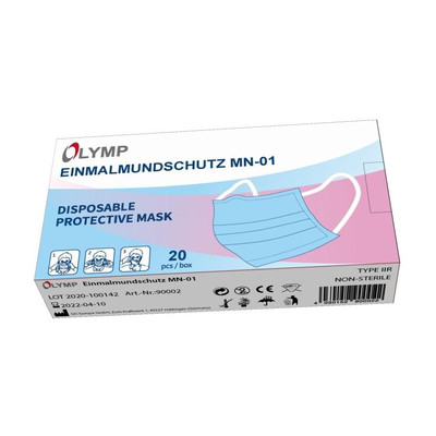 Product Μάσκα Προστασίας Olympia disposable mouthguard MH-01 Box of 20 base image