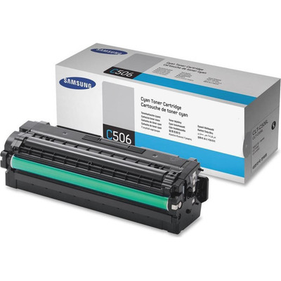 Product Toner Samsung CLT-C506L - High Yield - Cyan - Original (SU038A) base image