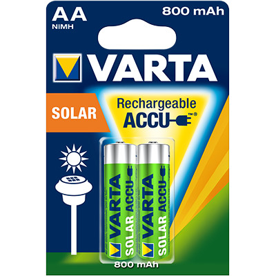 Product Μπαταρία Επαναφορτιζόμενη Varta Solar (Blister) HR06 AA 1x2 | 800mAh base image