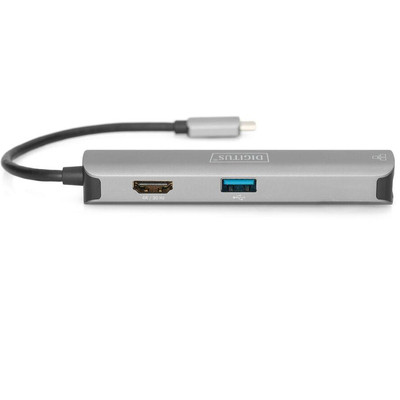 Product Docking Station Digitus USB-C 5-Port,HDMI(4K/30Hz) USB-AX3/RJ45 base image