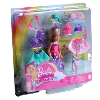 Product Κούκλα Mattel Barbie Dreamtopia Chelsea 3-in 3in 1 Fantasie Puppe (GTF40) base image
