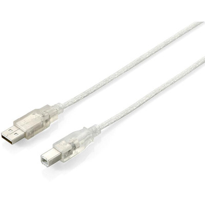 Product Καλώδιο USB Equip 2.0 A-B M/M 3.0m transparent base image