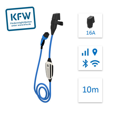 Product Καλώδιο Φόρτισης Αυτοκινήτου NRGkick KfW Select 7.5m GSM/GPS prot. cover, Wall Socket 16A base image