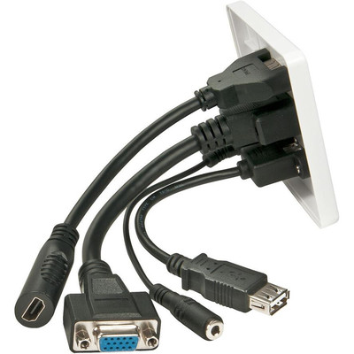 Product Πρίζα Ήχου & Εικόνας Lindy Wanddose VGA/HDMI/USB/3.5mm Stereo base image
