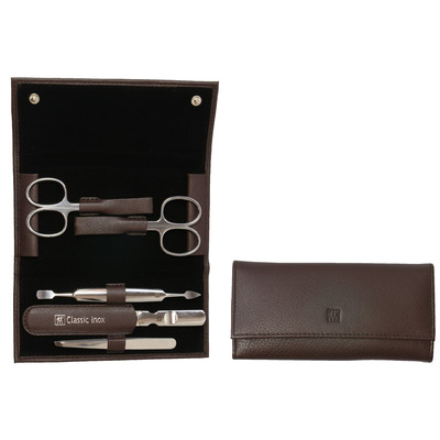 Product Αξεσουάρ Νυχιών Zwilling CLASSIC INOX frame leather case, brown 5-pcs. base image