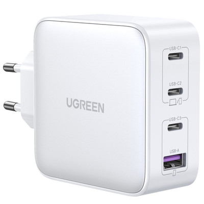 Product Φορτιστής Πρίζας Ugreen USB-A+3xUSB-C 100W GaN Tech Fast EU White base image