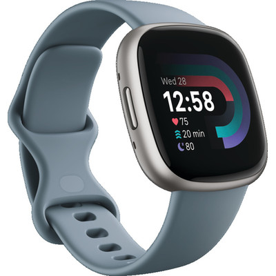 Product Smartwatch Fitbit Versa 4 Waterfall Blue/Platinum base image