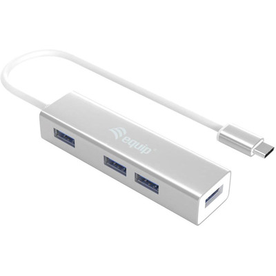 Product USB Hub Equip 4-Port 3.1/C->4x3.0 0.15m without power supply black base image